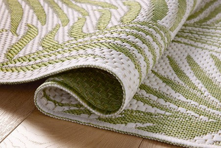 Palm Outdoor Rug - Ivory & Green