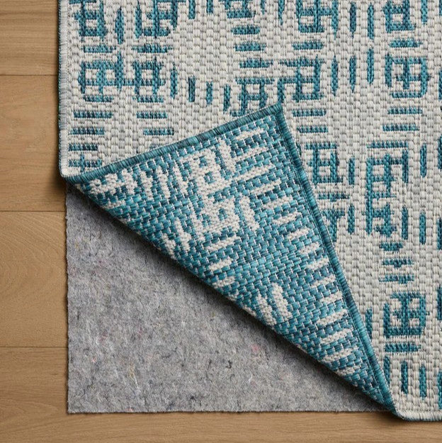 Mosaic Outdoor Rug - Teal & Fog