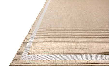 Border Outdoor Rug - Ivory & Wheat