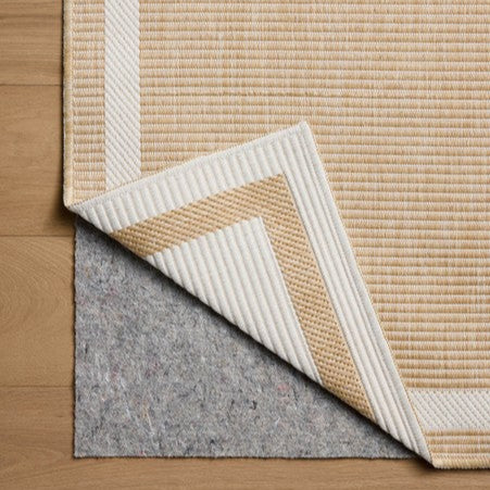 Border Outdoor Rug - Ivory & Wheat
