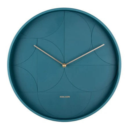 Echelon Wall Clock - Dark Blue