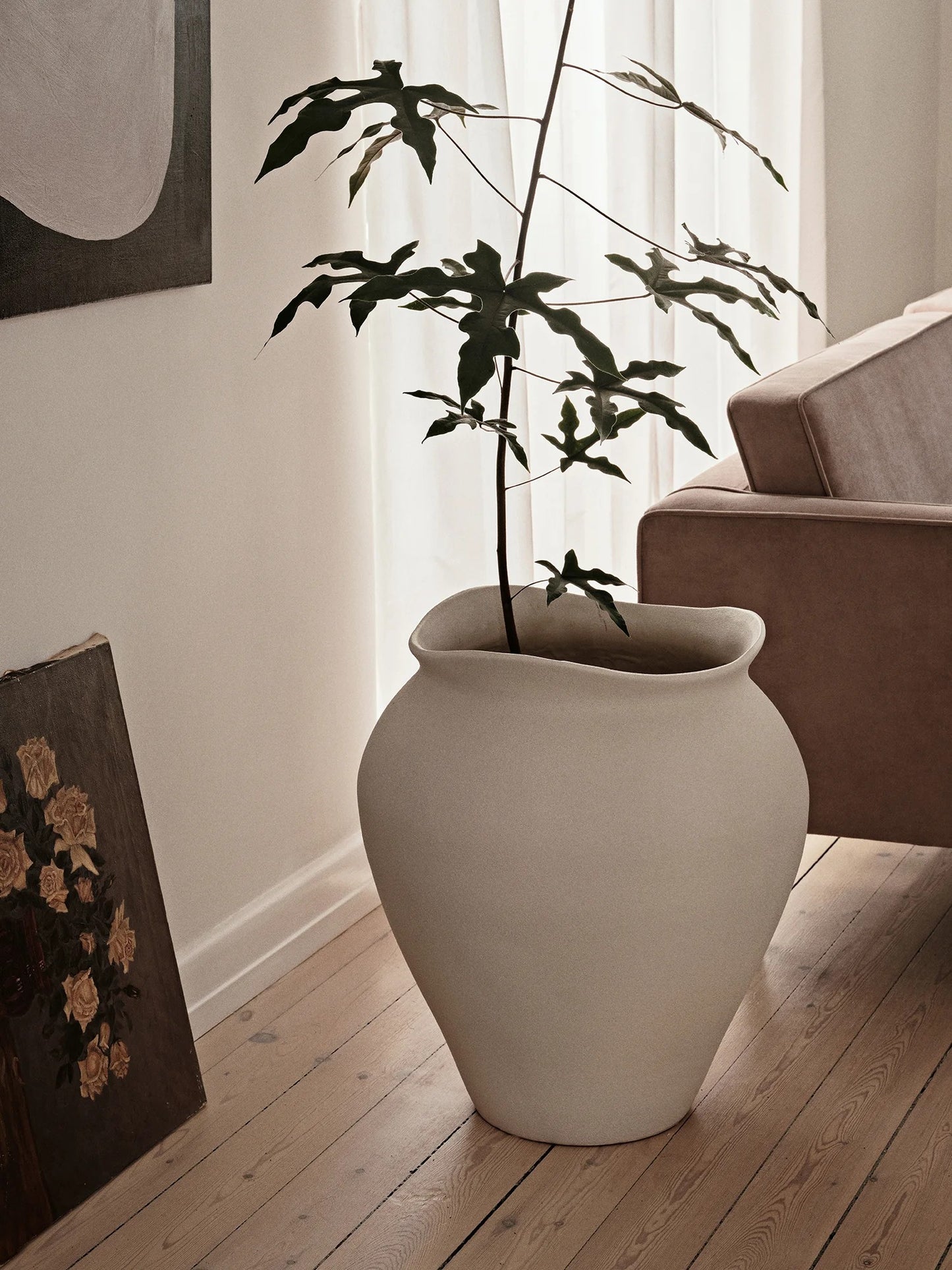 Florentina Extra Large Vase/Planter - Off White