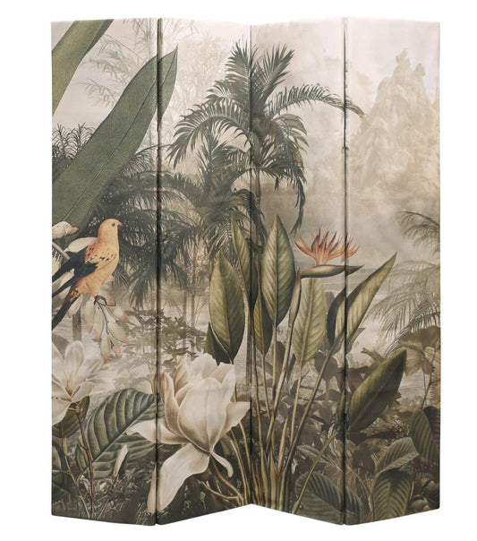 Folding Screen/Wall Art - Parrot Paradise