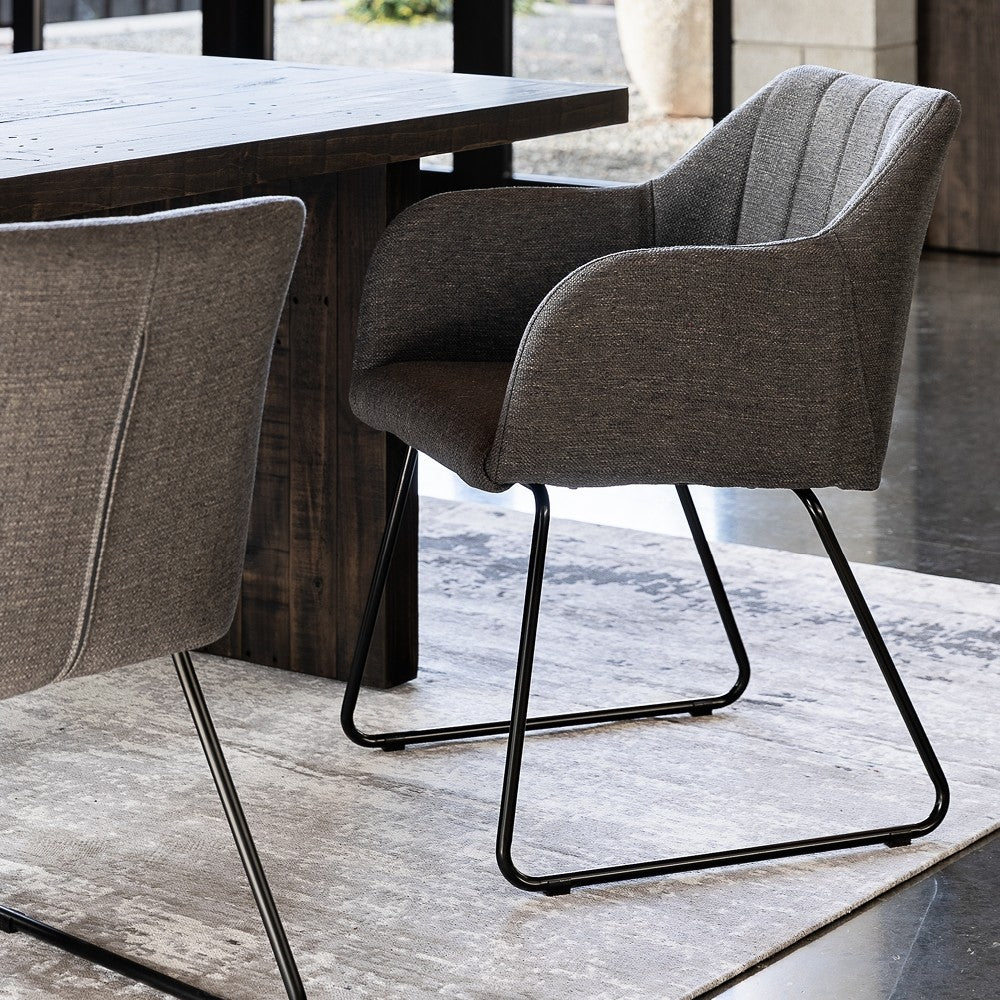 Folio Dining Chair - Charcoal Fabric