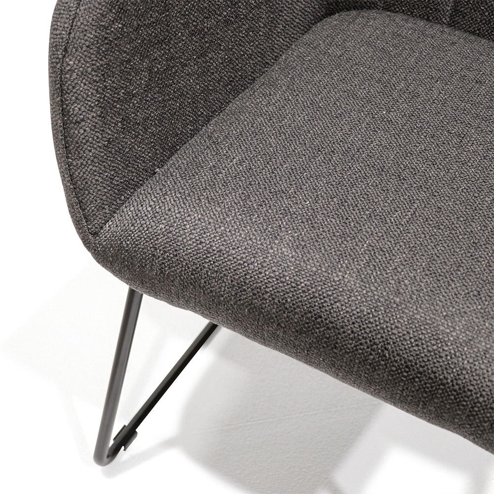 Folio Dining Chair - Charcoal Fabric
