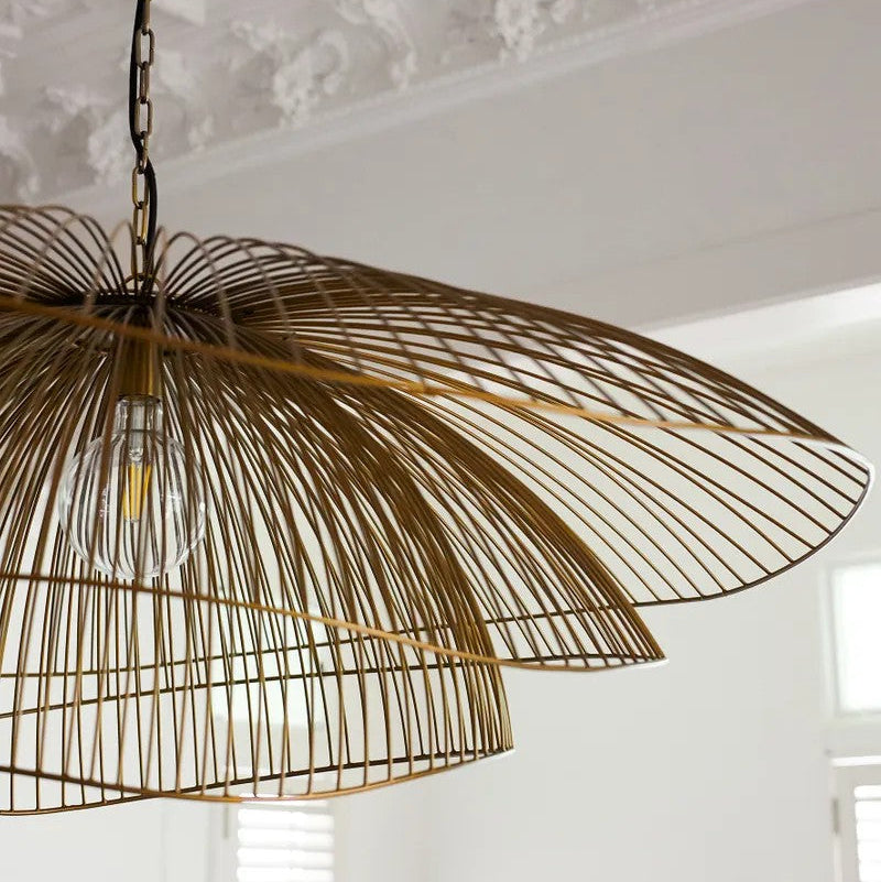 Havana Layered Pendant - Antique Brass
