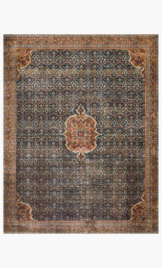 Layla Rug - Cobalt Blue/Spice