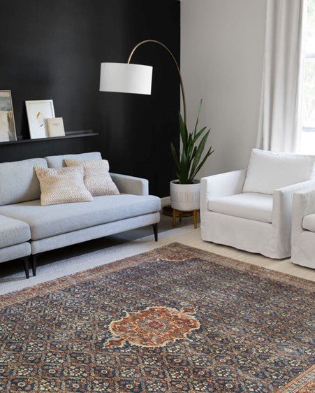 Layla Rug - Cobalt Blue/Spice