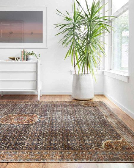 Layla Rug - Cobalt Blue/Spice