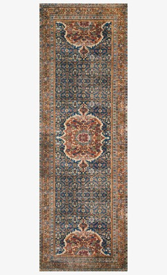 Layla Rug - Cobalt Blue/Spice