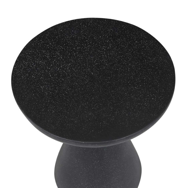 Livorno Luna Outdoor Side Table - Black Speckle