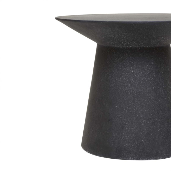 Livorno Round Outdoor Side Table - Black Speckle
