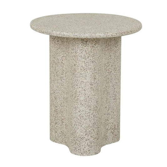 Artie Outdoor Wave Side Table - Warm Sand