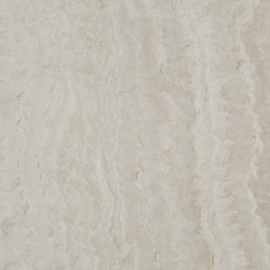 Elle Block Round Side Table Tall - Natural Travertine