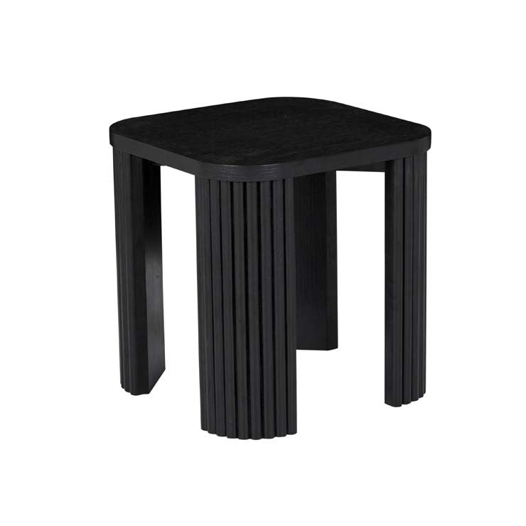Benjamin Ripple Side Table - Matt Black