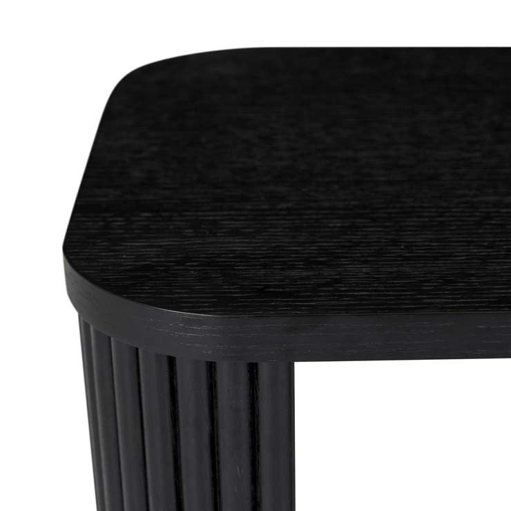Benjamin Ripple Side Table - Matt Black
