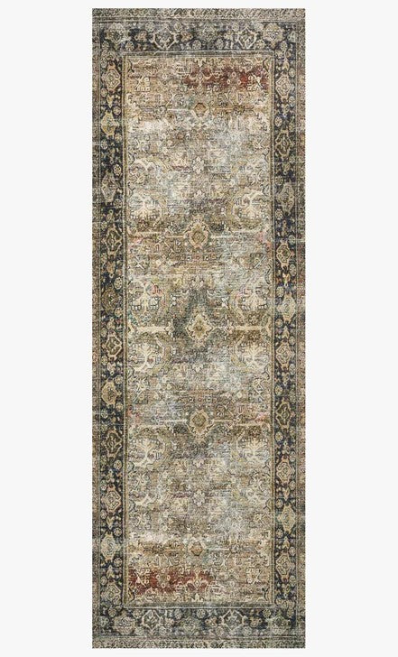 Layla Rug - Olive/Charcoal