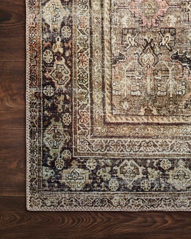 Layla Rug - Olive/Charcoal