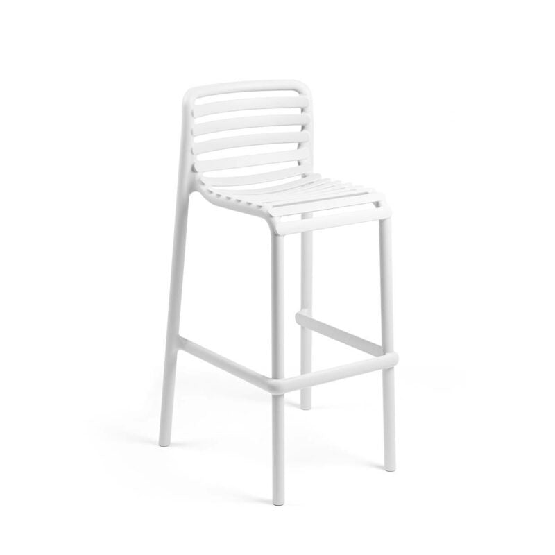 Doga Outdoor Bar Stool - White