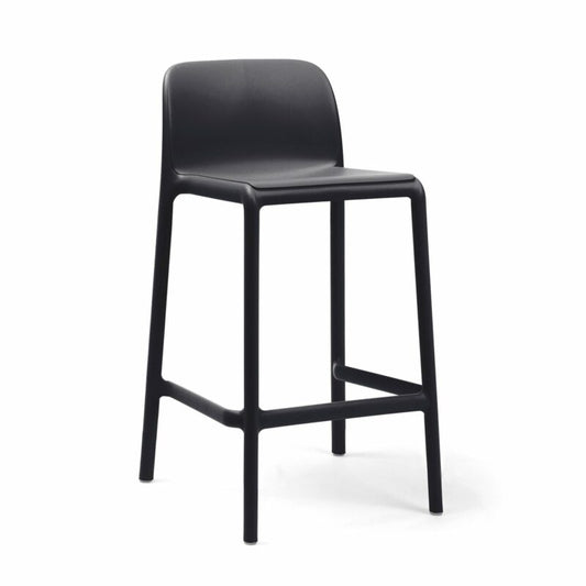 Faro Outdoor Low Bar Stool - Charcoal