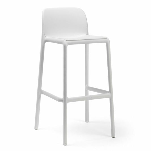 Faro Outdoor High Bar Stool - White