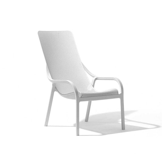 Net Outdoor Lounger Chair - White