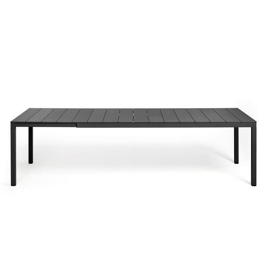 Rio Alu Outdoor Extension Dining Table - 2100 to 2800 Charcoal