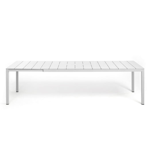 Rio Alu Outdoor Extension Dining Table - 2100 to 2800 White