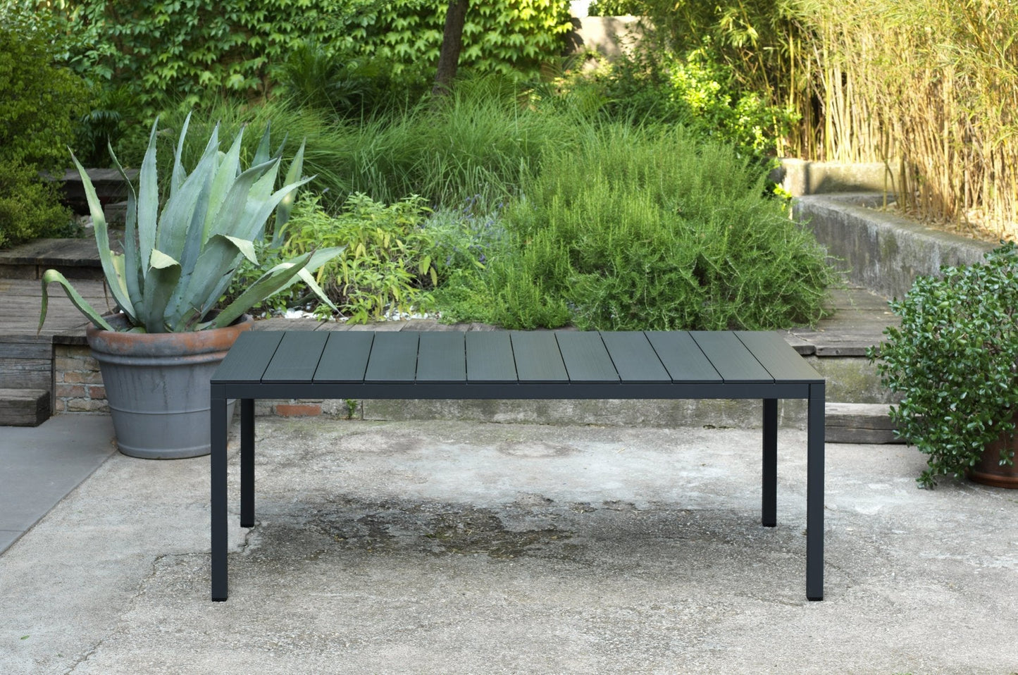 Rio Alu Outdoor Dining Table - 2100 Charcoal