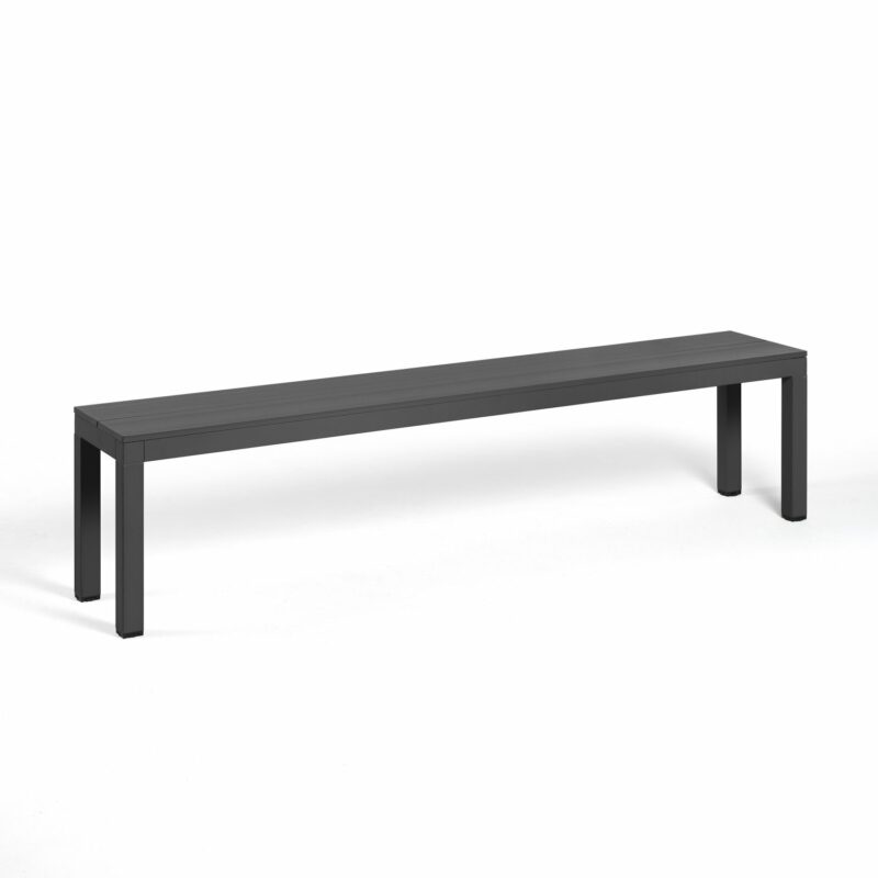 Rio Alu Outdoor Bench Seat - Charcoal