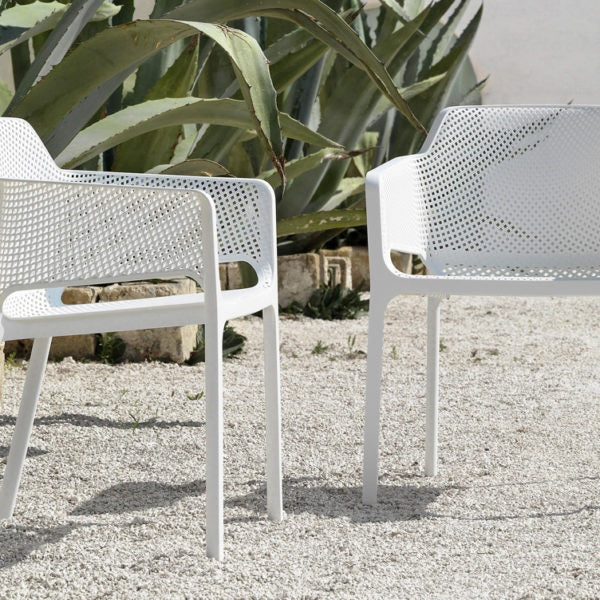 Net Outdoor Dining/Armchair - White