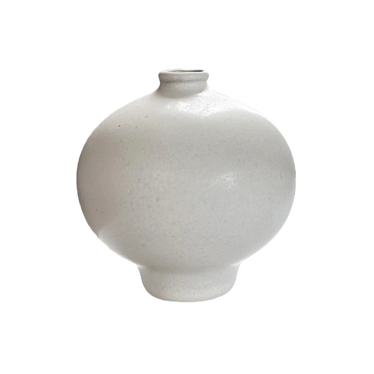 Obi Small Round Vase - White