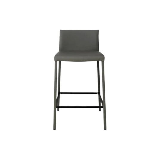 Pero Barstool - Graphite Leather & Graphite Legs
