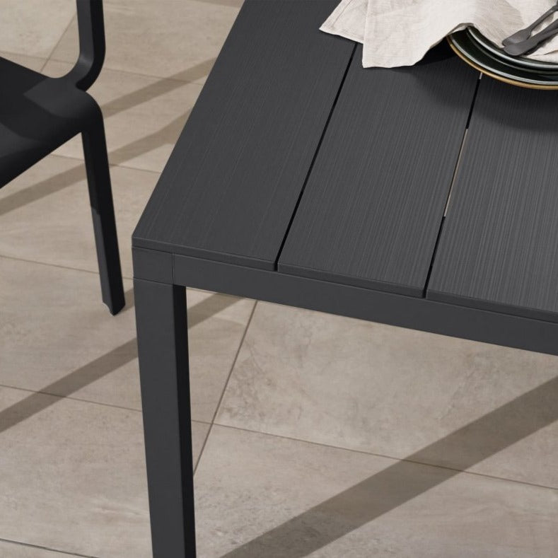 Rio Alu Outdoor Extension Dining Table - 1400 to 2100 Charcoal