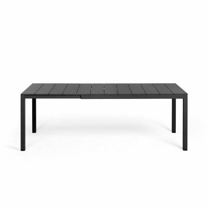 Rio Alu Outdoor Extension Dining Table - 1400 to 2100 Charcoal