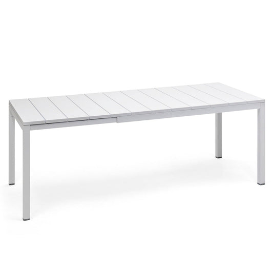 Rio Outdoor Extension Dining Table - 1400 to 2100 White