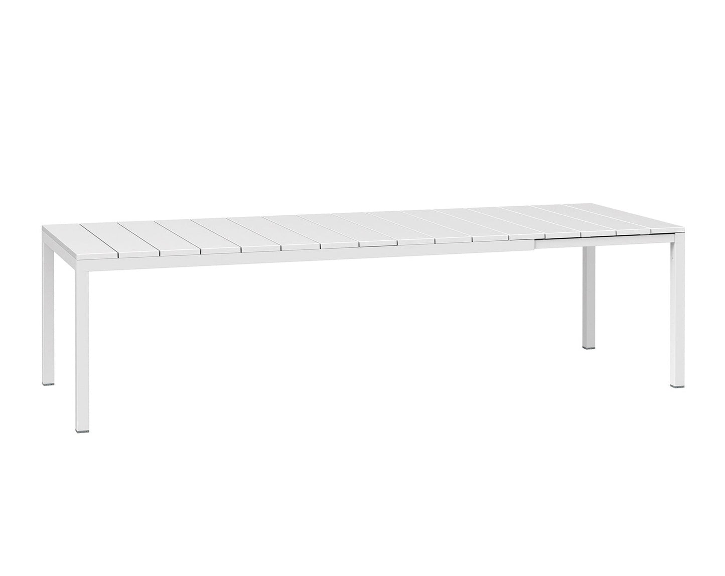 Rio Outdoor Extension Dining Table - 2100 to 2800 White