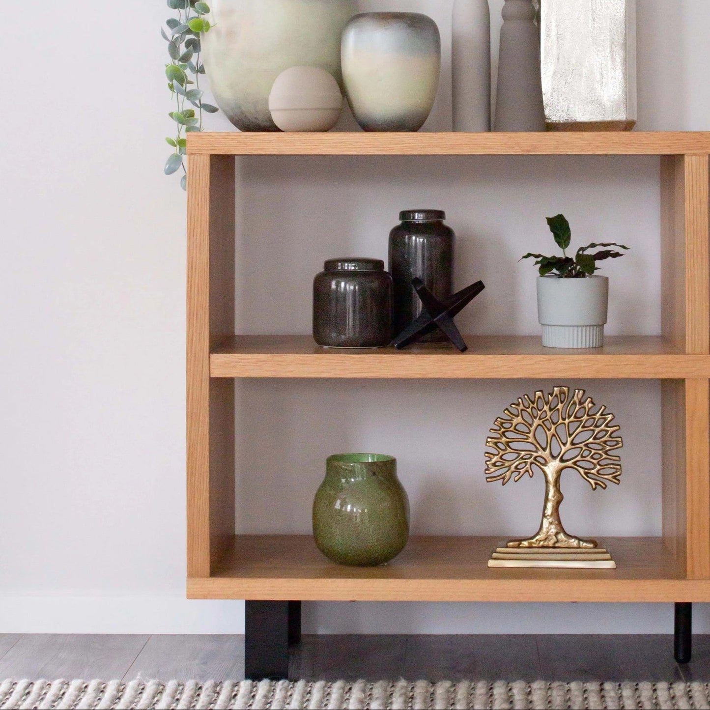 Shagreen Large Lidded Jar - Charcoal