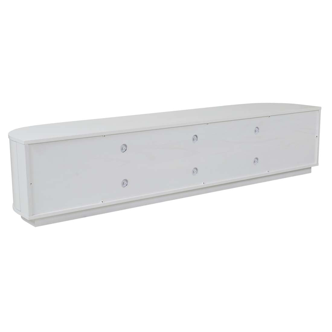 Oberon Crescent Entertainment Unit Large - White Grain