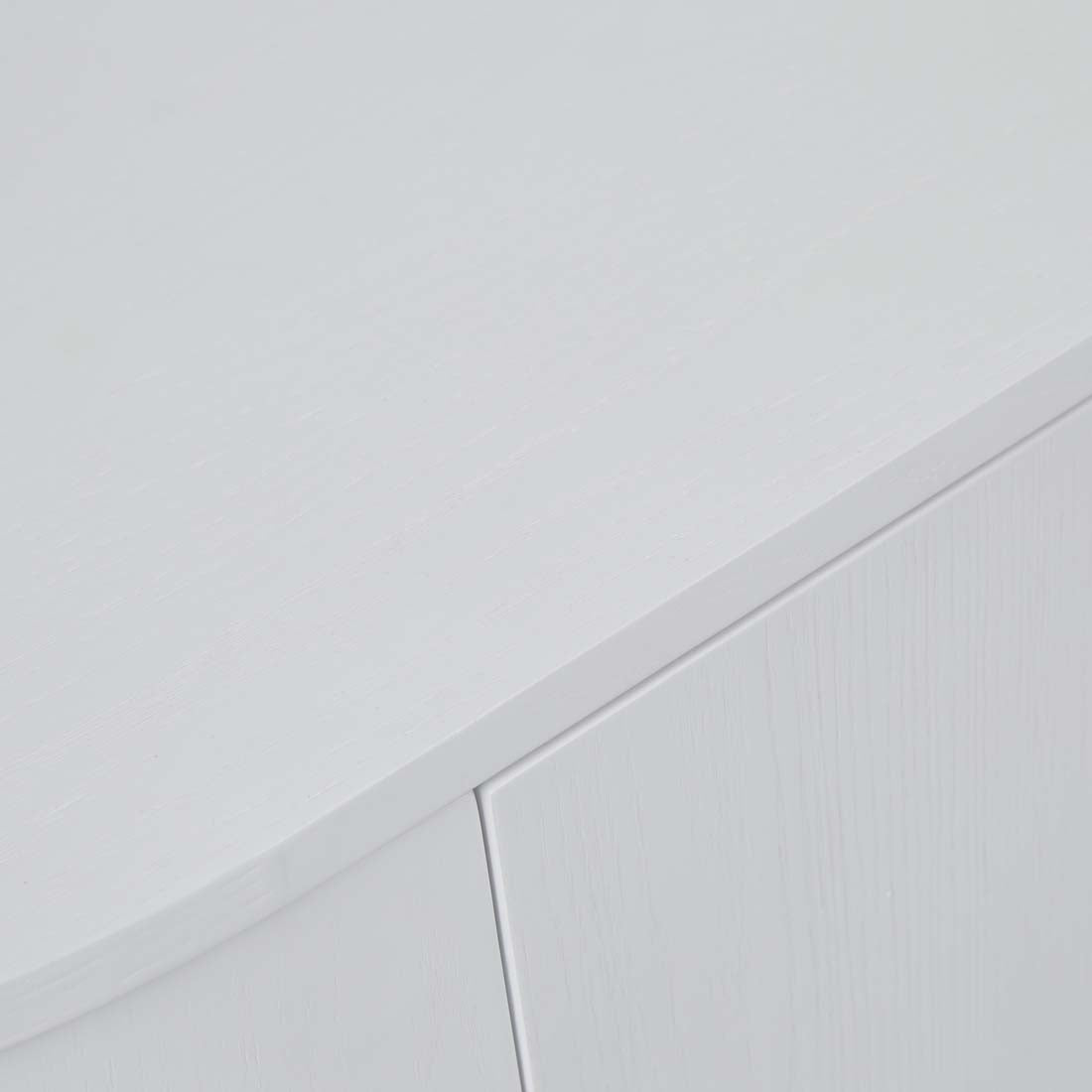 Oberon Crescent Entertainment Unit Large - White Grain