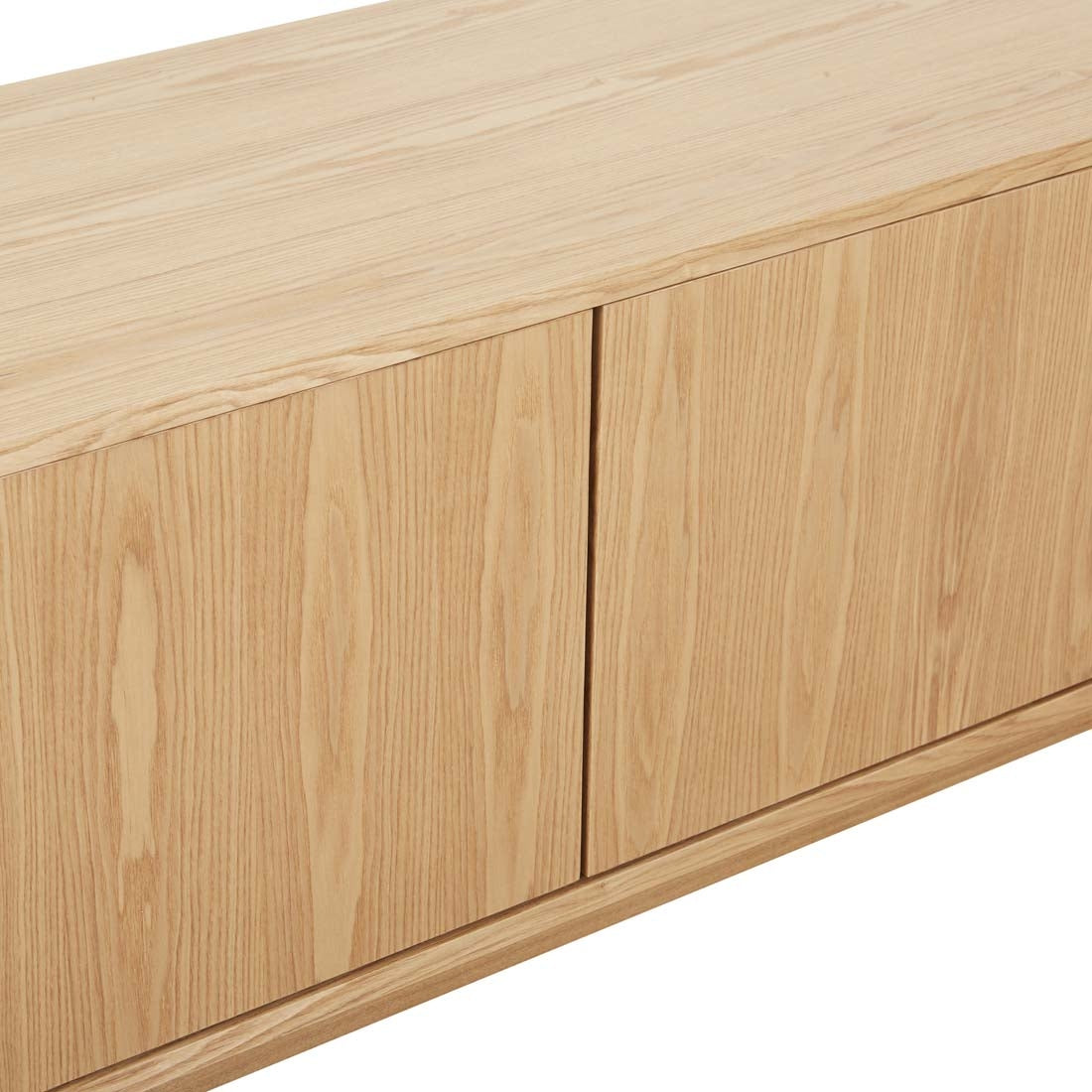 Oberon Crescent Entertainment Unit Small - Natural Ash