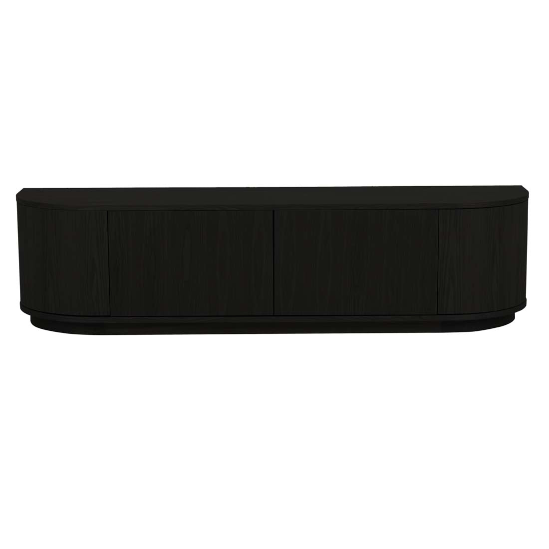 Oberon Crescent Entertainment Unit Small - Matt Dark Oak