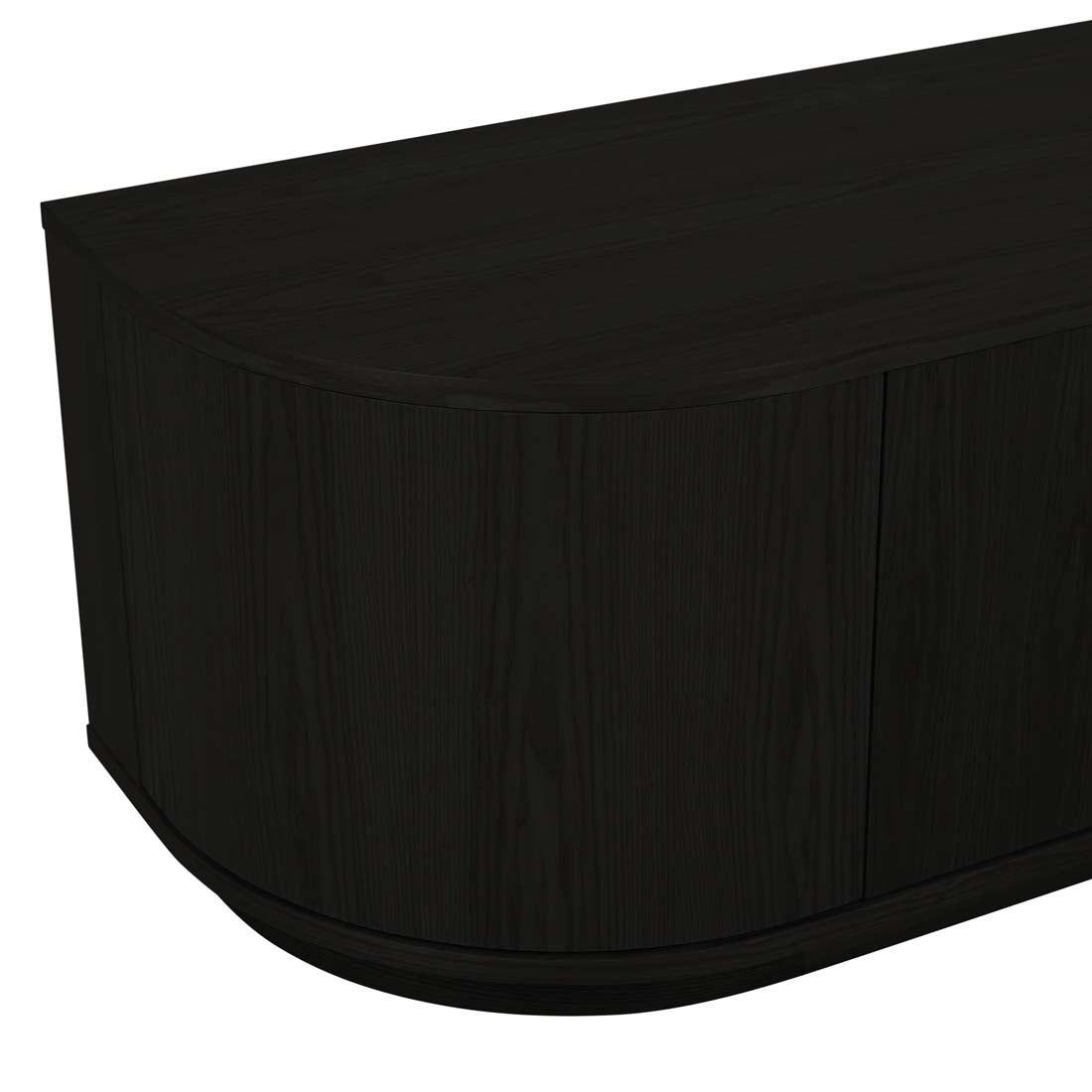 Oberon Crescent Entertainment Unit Small - Matt Dark Oak