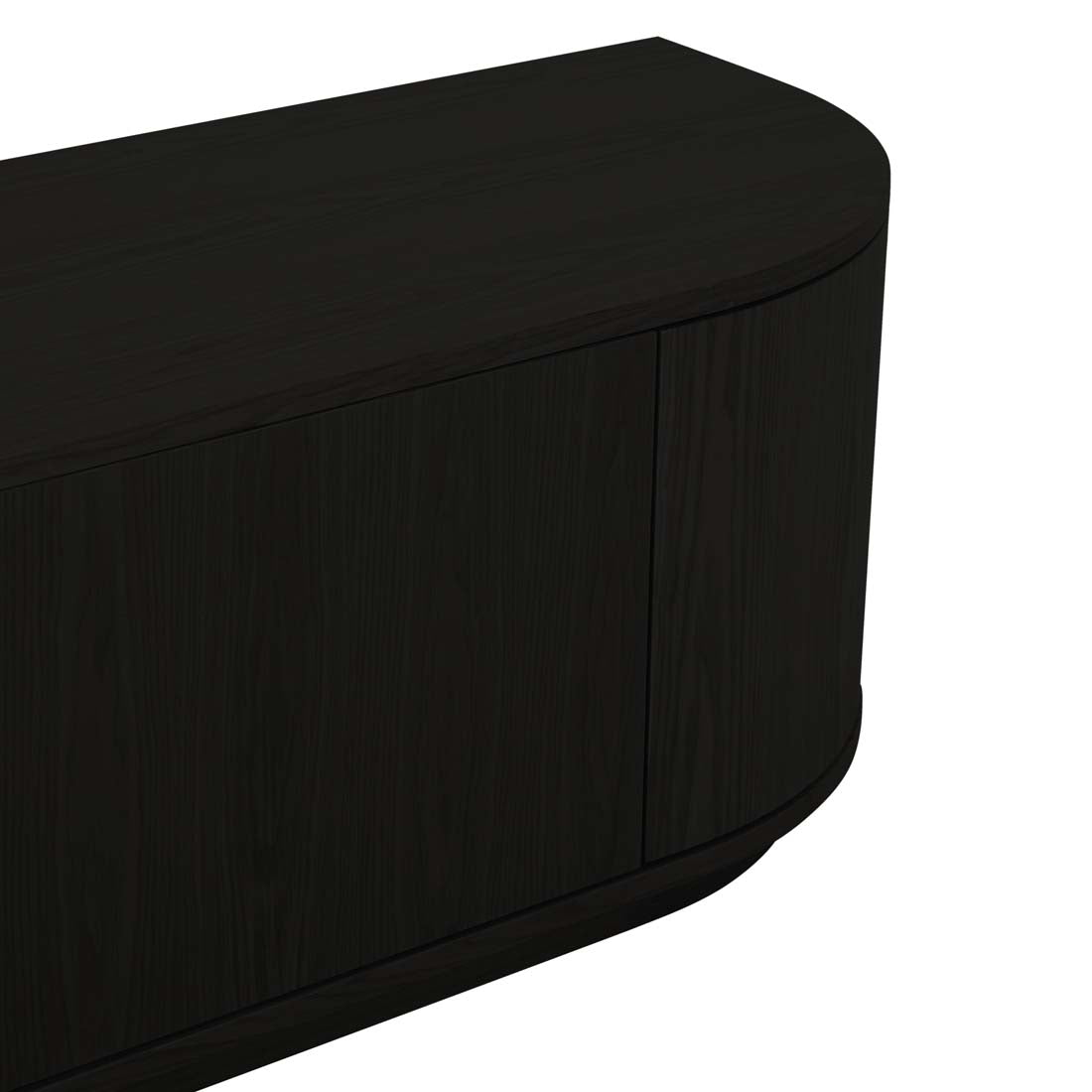 Oberon Crescent Entertainment Unit Small - Matt Dark Oak