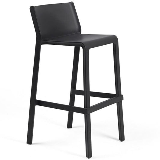 Trill Outdoor High Bar Stool - Charcoal