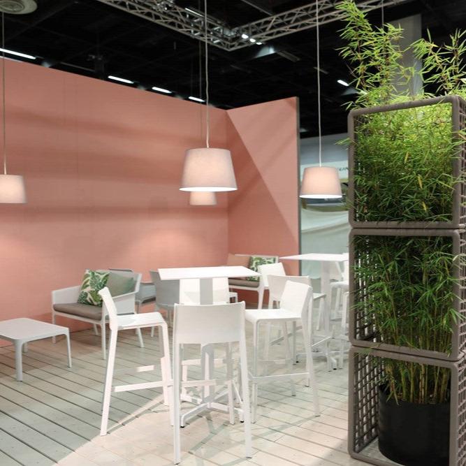 Trill Outdoor High Bar Stool - White