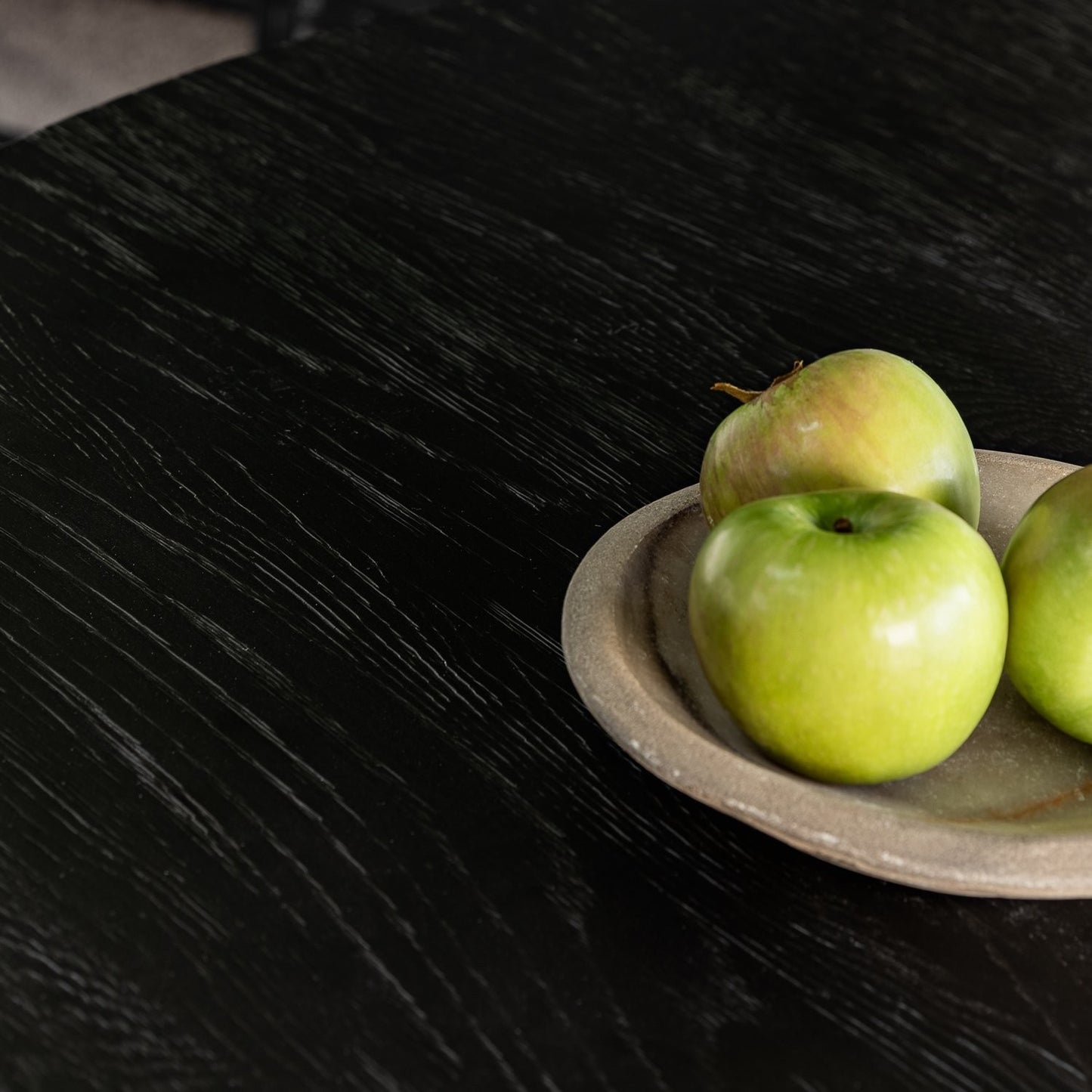 Vaasa Oak Dining Table 120cm - Matte Black