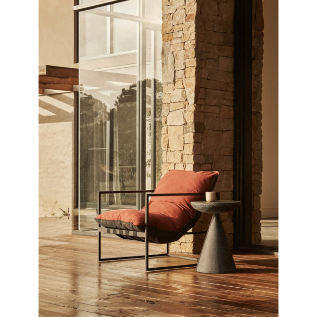 Livorno Luna Outdoor Side Table - Black Speckle