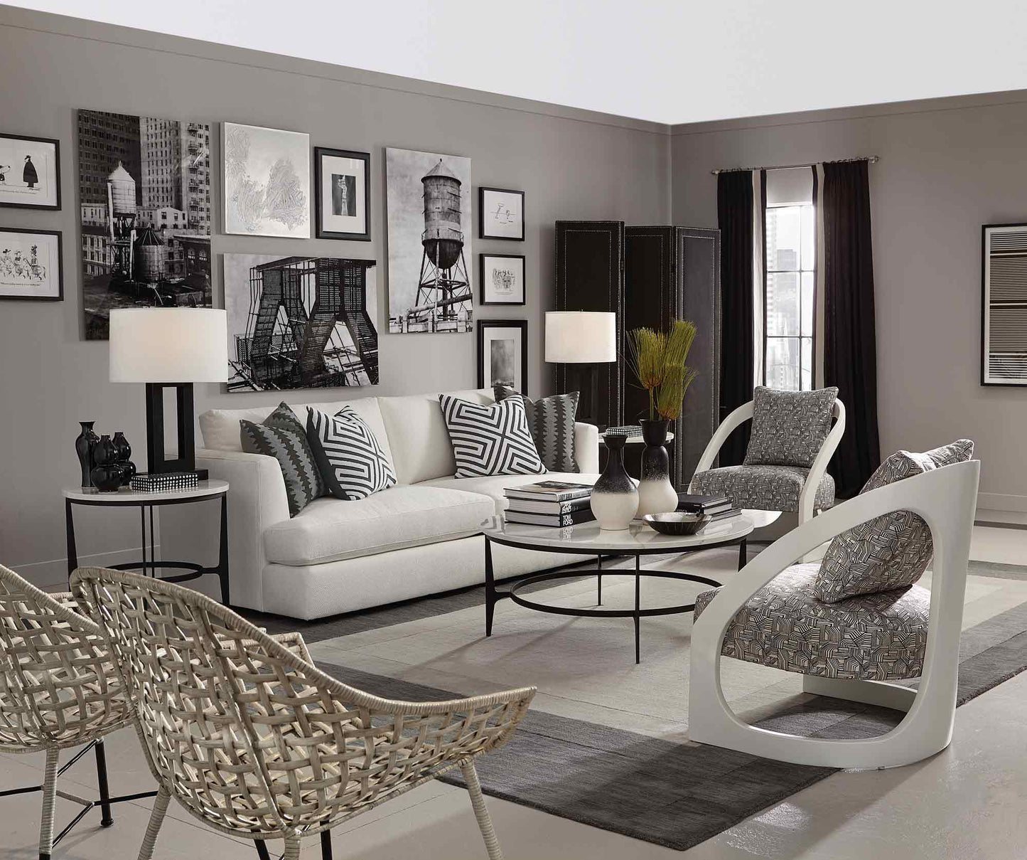 Avon Round Metal Coffee Table