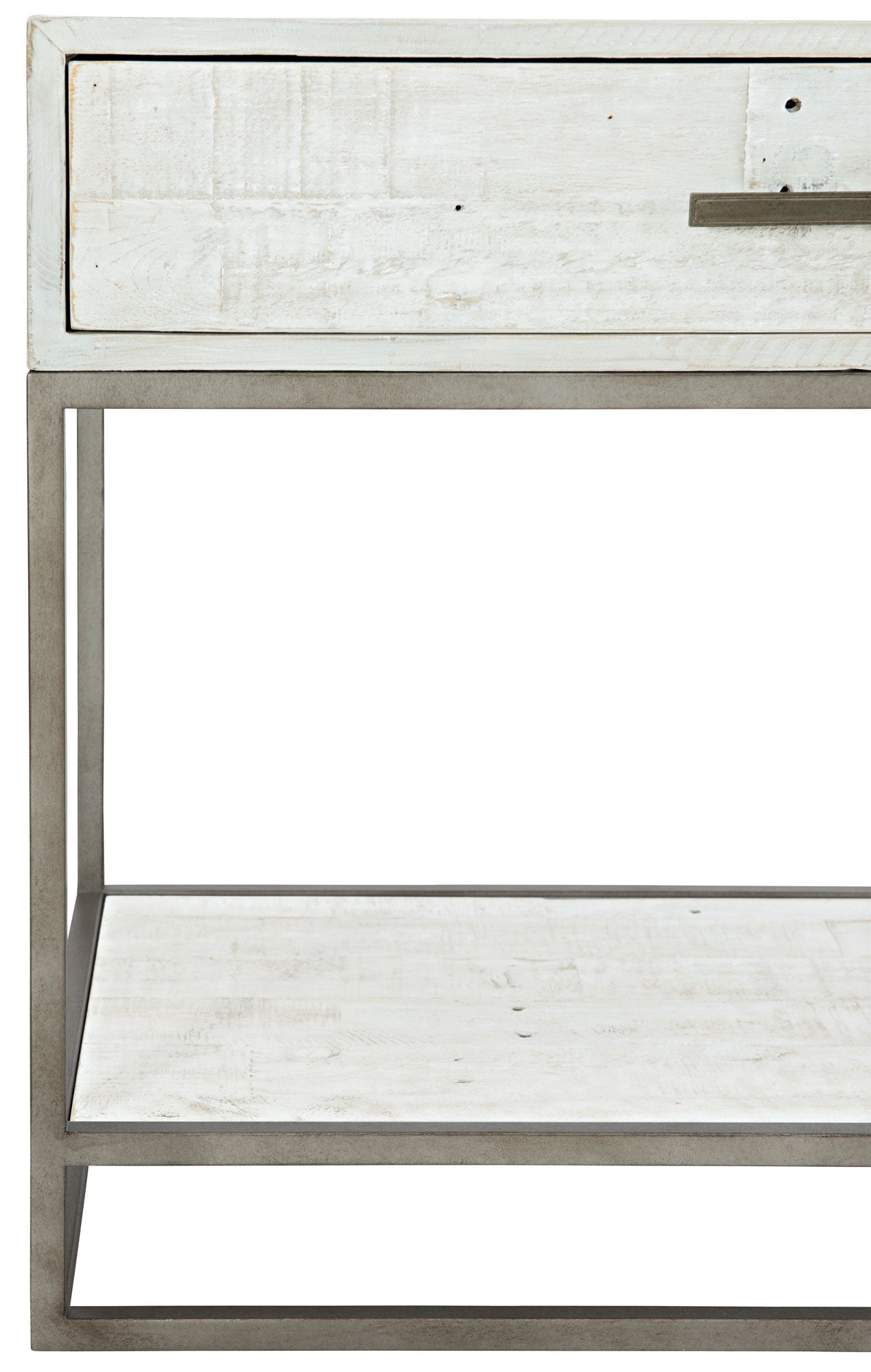 Alvar Bedside Table - Brushed White